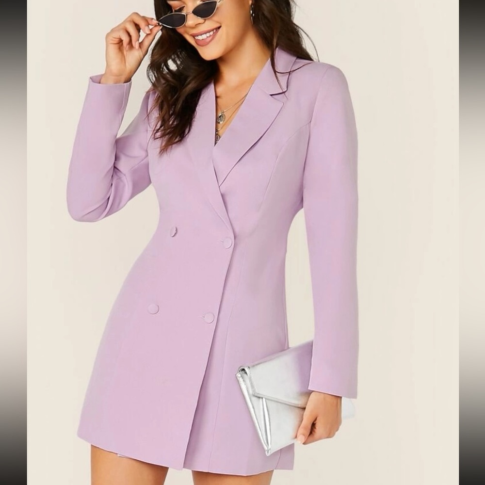 Lilac blazer dress